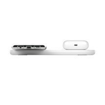 foto de CARGADOR QI INALAMBRICO DOBLE BELKIN BOOSTCHARGE 10W BLANCO