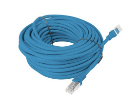 foto de CABLE RED LANBERG LATIGUILLO CAT.6 UTP 15M AZUL FLUKE  PASSED