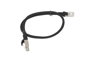 foto de CABLE RED LANBERG LATIGUILLO CAT.6 UTP 0.5 M NEGRO FLUKE PASSED
