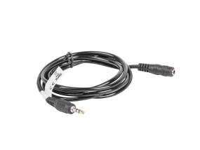 foto de CABLE LANBERG ESTEREO JACK 3.5 MM MACHO A JACK 3.5 MM HEMBRA NEGRO 1.5 M