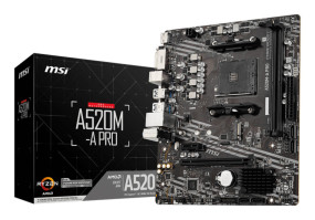 foto de PLACA BASE MSI A520M-A PRO AM4 MATX 2XDDR4
