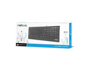 foto de TECLADO NATEC BARRACUDA SLIM USB NEGRO