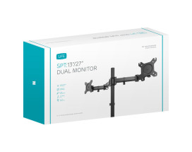 foto de 1Life 1IFESPT1327DUALM soporte para monitor 68,6 cm (27) Escritorio Negro