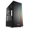 foto de CAJA ATX SHARKOON RGB SLIDER 2XUSB3.0 2XUSB2.0 SIN FUENTE NEGRO