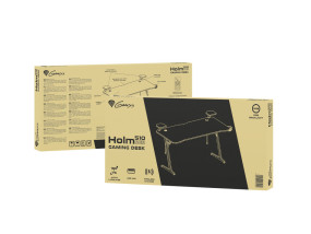 foto de MESA GAMING GENESIS HOLM 510 RGB NEGRO CARBONO 160X75 CM