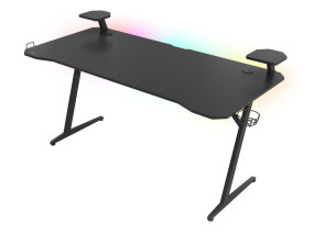 foto de MESA GAMING GENESIS HOLM 510 RGB NEGRO CARBONO 160X75 CM