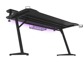 foto de MESA GAMING GENESIS HOLM 510 RGB NEGRO CARBONO 160X75 CM