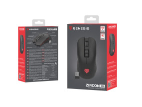 foto de RATON GAMING INALAMBRICO GENESIS ZIRCON 330 SENSOR PAW3212 3600 DPI