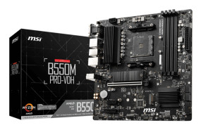 foto de PLACA BASE MSI B550M PRO-VDH AM4 MATX 4XDDR4