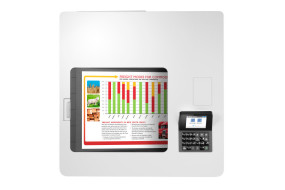 foto de HP Color LaserJet Enterprise LaserJet Enterprise M554dn Color Impresora, Solo Ethernet; A doble cara