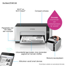 foto de IMPRESORA EPSON MONOCROMO ECOTANK ET-M1120 A4 USB