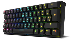 foto de TECLADO MINI KROM GAMING KLUSTER BLUETOOTH RETROILUMINADO MECANICO NEGRO