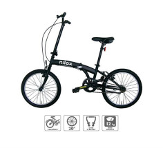 foto de BICICLETA PLEGABLE NILOX X0 NEGRO 12KG