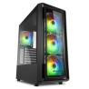 foto de CAJA ATX SHARKOON TK4 RGB 2XUSB3.0 1XUSB2.0 SIN FUENTE NEGRO