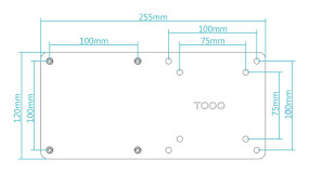 foto de SOPORTE VESA MINI PC TOOQ TCCH0007-B 75X75 / 100X100 NEGRO