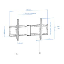 foto de SOPORTE PARED TOOQ LP4391T-B 43-90 NEGRO