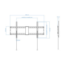 foto de SOPORTE PARED TOOQ LP4390F-B 43-90 NEGRO