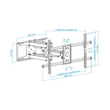 foto de SOPORTE PARED TOOQ LP3790TN-B 37-90 NEGRO