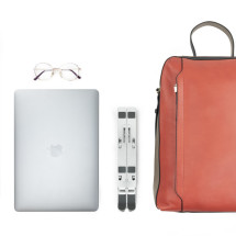 foto de SOPORTE ELEVADOR PORTATIL/TABLET/LIBRO TQLRS0033-AL 11-15 PLATA