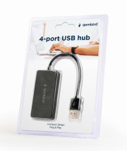 foto de HUB USB GEMBIRD 2.0 4 PUERTOS NEGRO