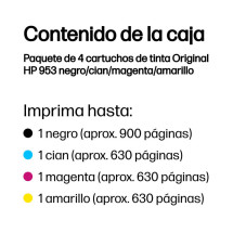 foto de TINTA HP 953 PACK AHORRO NEGRO CIAN MAGENTA AMARILLO
