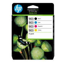 foto de HP Paquete de 4 cartuchos de tinta Original 903 negro/cian/magenta/amarillo