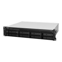 foto de NAS SYNOLOGY RS1221RP+ 2U 8BAY 22GHZ QC RPS EXT4GB DDR4 4X 1GBE 2X USB3.2