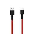 foto de CABLE USB XIAOMI USB MACHO USB TIPO-C MACHO ROJO NEGRO