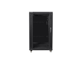 foto de ARMARIO RACK LANBERG 22U 600X600 FLAT PACK PUERTA CRISTAL NEGRO