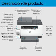 foto de HP LaserJet M234sdw Inal?mbrico Multifunction Blanco y negro Impresora, Fotocopiadora, esc?ner; D?plex