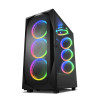 foto de CAJA ATX SHARKOON REV300 2XUSB3.0 RGB SIN FUENTE NEGRO