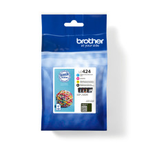 foto de TINTA BROTHER LC424VAL PACK NEGRO CIAN MAGENTA AMARILLO