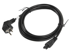 foto de CABLE ALIMENTACION LANBERG VDE CEE 7/7 A IEC 320 C5 3M