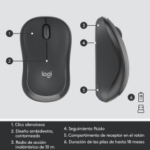 foto de COMBO TECLADO RATON LOGITECH MK295 RF INALAMBRICO NEGRO