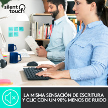foto de COMBO TECLADO RATON LOGITECH MK295 RF INALAMBRICO NEGRO