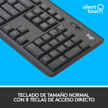 foto de COMBO TECLADO RATON LOGITECH MK295 RF INALAMBRICO NEGRO