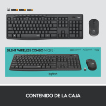 foto de COMBO TECLADO RATON LOGITECH MK295 RF INALAMBRICO NEGRO