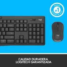 foto de COMBO TECLADO RATON LOGITECH MK295 RF INALAMBRICO NEGRO