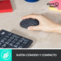 foto de COMBO TECLADO RATON LOGITECH MK295 RF INALAMBRICO NEGRO