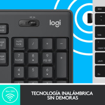 foto de COMBO TECLADO RATON LOGITECH MK295 RF INALAMBRICO NEGRO