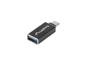 foto de ADAPTADOR USB LANBERG USB-C M 3.1 A USB-A H OTG NEGRO