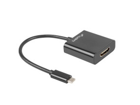 foto de ADAPTADOR USB LANBERG USB-C M 3.1 A HDMI H 15CM DISPLAYPORT ALT MODE NEGRO