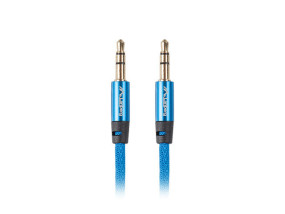 foto de CABLE MINIJACK LANBERG 3.5MM M/M 3 PIN 2M PREMIUM AZUL