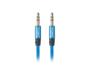 foto de CABLE MINIJACK LANBERG 3.5MM M/M 3 PIN 2M PREMIUM AZUL