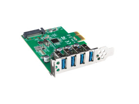 foto de TARJETA PCI EXPRESS LANBERG X1 A 4X USB-A 3,1 GEN1 LOW PROFILE