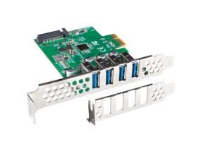 foto de TARJETA PCI EXPRESS LANBERG X1 A 4X USB-A 3,1 GEN1 LOW PROFILE