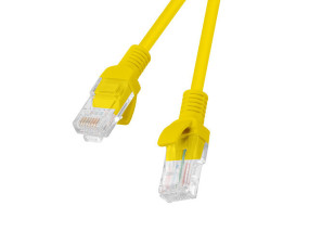 foto de CABLE RED LANBERG LATIGUILLO CAT.6 UTP 0.25M AMARILLO FLUKE  PASSED