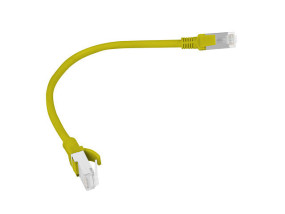 foto de CABLE RED LANBERG LATIGUILLO CAT.6 UTP 0.25M AMARILLO FLUKE  PASSED