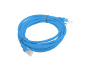 foto de CABLE RED LANBERG LATIGUILLO CAT.6 UTP 3M AZUL FLUKE  PASSED
