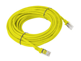 foto de CABLE RED LANBERG LATIGUILLO CAT.6 UTP 10M AMARILLO FLUKE  PASSED